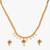 Half Jhaler Moti Thushi 24K Gold Plated Alloy Necklace And Earring Set