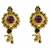Half Jhaler Moti Thushi 24K Gold Plated Alloy Necklace And Earring Set