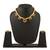Five Pandal Jav Mani Haar 24K Gold Plated Alloy Necklace and Earring Set