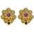 Alter Net Jav Mani Haar 24K Gold Plated Alloy Necklace and Earring Set