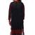 Ada Handmade Lakhnavi Chikan Large Black Faux Georgette Lucknow Chikankari Long Kurti-