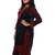 Ada Handmade Lakhnavi Chikan Large Black Faux Georgette Lucknow Chikankari Long Kurti-