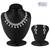 Sukkhi Glimmery Rhodium plated AD Stone Necklace Set