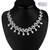 Sukkhi Glimmery Rhodium plated AD Stone Necklace Set