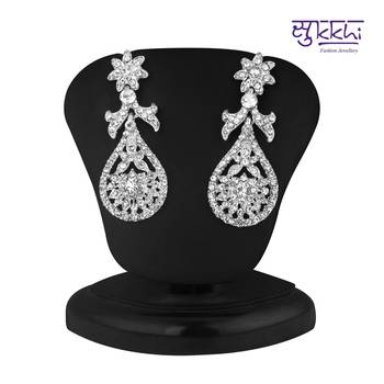 Sukkhi Pleasing Rhodium plated AD Stone Necklace Set 3