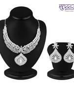 Sukkhi Marvellous Rhodium plated AD Stone Necklace Set