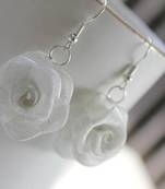Silver Rose Earring