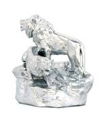 Silver lion and lioness home-decor