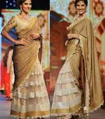 Perizaad Zorabian Cream Heavy Saree
