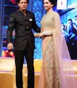 Deepika Padukone Pink Fancy Designer Stylish Saree