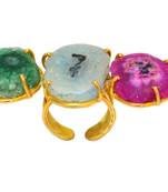 Fancy Colourful Cocktail Ring