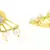 Flower Pearl American Diamond CZ  Gold Plated Dangling Earring for Women
