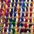 Jute With Multi Colour Furr Work Bag