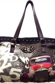 Cotton Duck With Digital Printing& Stud Work Bag