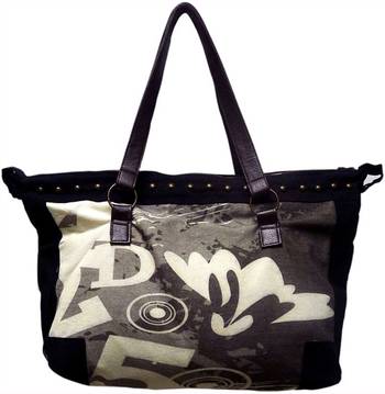 Cotton Duck With Digital Printing& Stud Work Bag 2