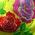 Rose Flowermachine Embroidery Work Bag
