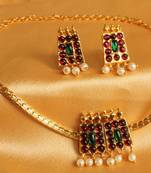 Beautiful Poothali Temple Necklace Set 