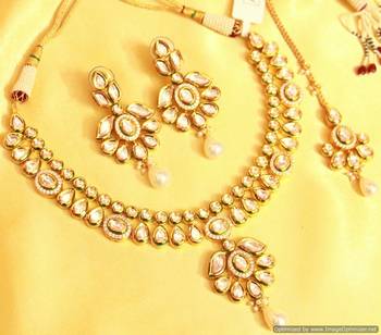 Kundan Meenakari Bridal Necklace Set 1