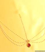 Ruby Pear Shaped Kundan Mathapatti