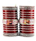 personalized photo bangles set  with Rhinestones embedded  colour red size-2.4,2.6,2.8,2.10