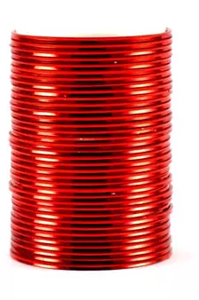 metel churi bangles colour red size-2.4,2.6,2.8,2.10