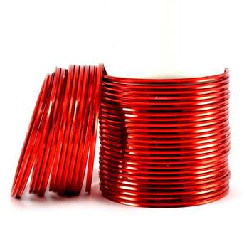 metel churi bangles colour red size-2.4,2.6,2.8,2.10 2