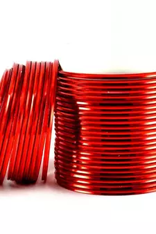 metel churi bangles colour red size-2.4,2.6,2.8,2.10