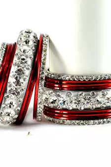 metel kara churi bangles set colour marron  size-2.4,2.6,2.8,2.10