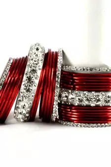 metel kara churi bangles set colour marron  size-2.4,2.6,2.8,2.10