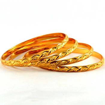 micro gold platted bangles size-2.4,2.6,2.8 1