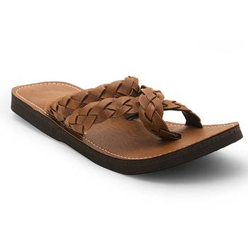 Tan Synthetic Leather Casual Wear Traditional Footwear For Men 2