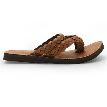 Tan Synthetic Leather Casual Wear Traditional Footwear For Men 3