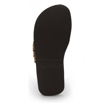 Tan Synthetic Leather Casual Wear Traditional Footwear For Men 5