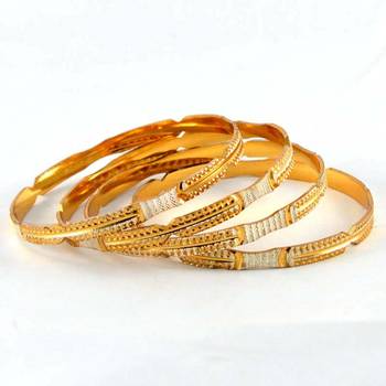 Micro Gold Silverd Platted Bangles 1