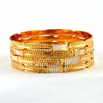 Micro Gold Silverd Platted Bangles 2