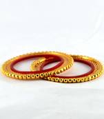 micro gold  platted rajasthani bangri bangles size-2.4,2.6,2.8''