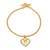 Bollywood Inspired Mahi Valentine Crystal Heart Gold Plated Bracelet for Women