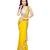 yellow embroidered georgette saree with blouse