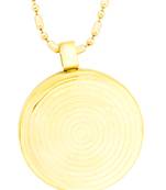 Quantum Bio Gold Plated Pendant Chain Necklace Scalar Energy Negative Ions EMF Protection