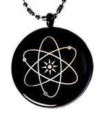 Quantum Bio Science Black Pendant Chain Necklace Scalar Energy Negative Ions EMF Protection