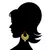 Ethnic Indian Bollywood Fashion Jewelry Set Hoops Earrings
