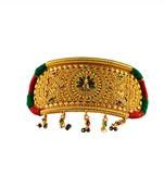 Traditional Stone Work and gold platted Bajuband