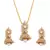 Jhumka pendant pearl necklace set flower India jewellery