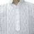 Ada Handmade Designer  Lucknowi Chikan Large White Cotton Kurta For Men
