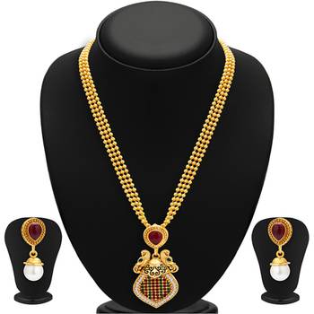 Incredible Gold Plated Necklace Set For Women 1