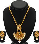 Marvellous Gold Plated Kundan Necklace Set For Women