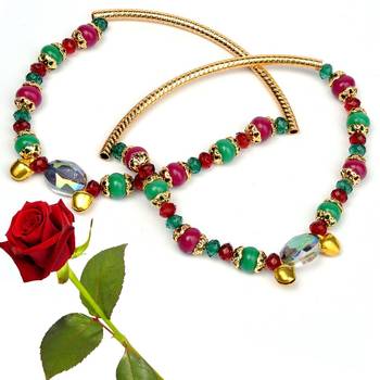 Alluring Ethnic Brass Payal Anklet Valentine Gift 1