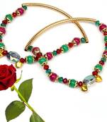 Alluring Ethnic Brass Payal Anklet Valentine Gift