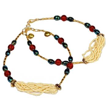 Trendy Designer Brass Payal Anklet Valentine Gift 2
