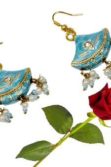 Rajasthani Girls Lacquer Ear Ring Valentine Gift